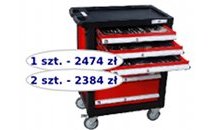 Wózki Warsztatowe z zestawem 216 narzędzi